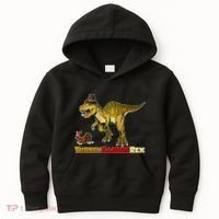 Turkeysaurus Rex T-Rex Thanksgiving Kids Hoodie thumb 0
