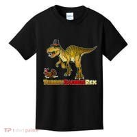Turkeysaurus Rex T-Rex Thanksgiving Kids T-Shirt thumb 0