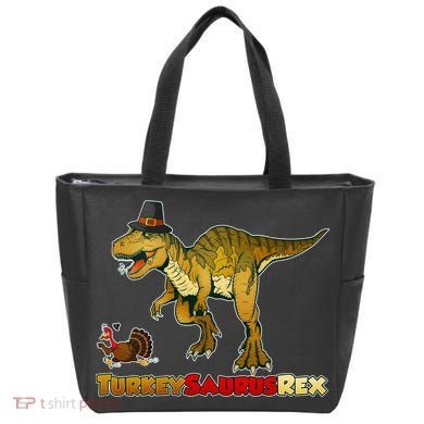 Turkeysaurus Rex T-Rex Thanksgiving Tote Bag