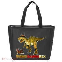 Turkeysaurus Rex T-Rex Thanksgiving Tote Bag thumb 0