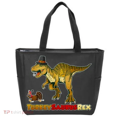 Turkeysaurus Rex T-Rex Thanksgiving Tote Bag