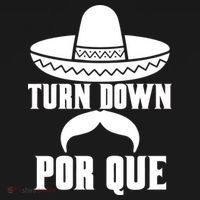 Turn Down Por Que Funny Cinco De Mayo USA-Made Doggie Bandana thumb 2