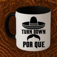 Turn Down Por Que Funny Cinco De Mayo Coffee Mug thumb 2