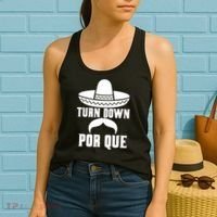 Turn Down Por Que Funny Cinco De Mayo Women's Tank Top thumb 2