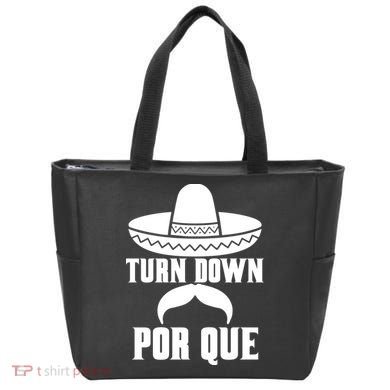 Turn Down Por Que Funny Cinco De Mayo Tote Bag