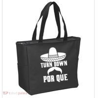 Turn Down Por Que Funny Cinco De Mayo Tote Bag thumb 2