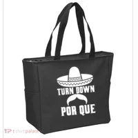 Turn Down Por Que Funny Cinco De Mayo Tote Bag thumb 2