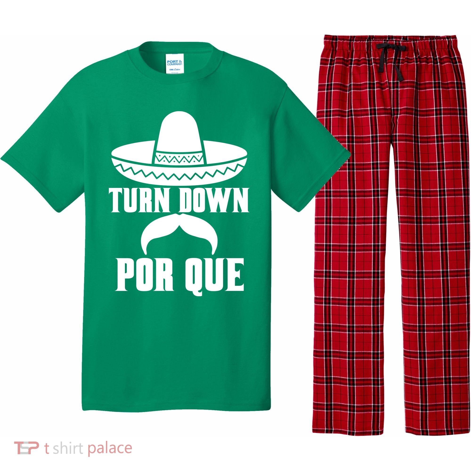 Turn Down Por Que Funny Cinco De Mayo Pajama Set