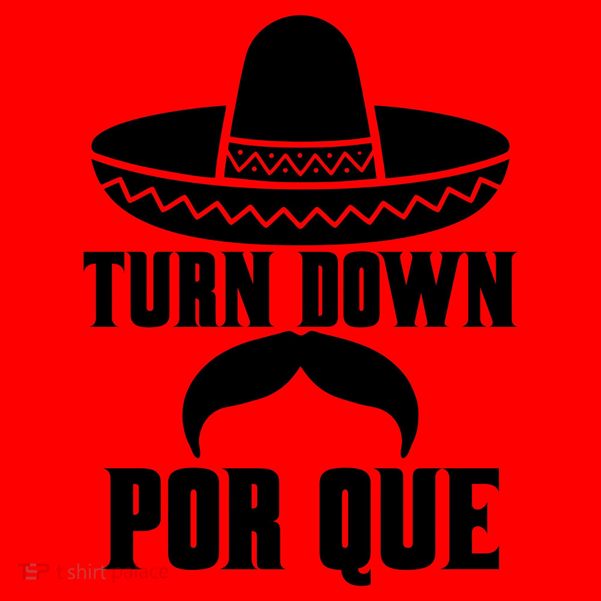 Turn Down Por Que Funny Cinco De Mayo Santa Hat