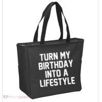 Turn My Birthday Into A Lifestyle Tote Bag thumb 2
