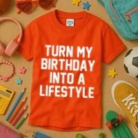 Turn My Birthday Into A Lifestyle Kids T-Shirt thumb 3