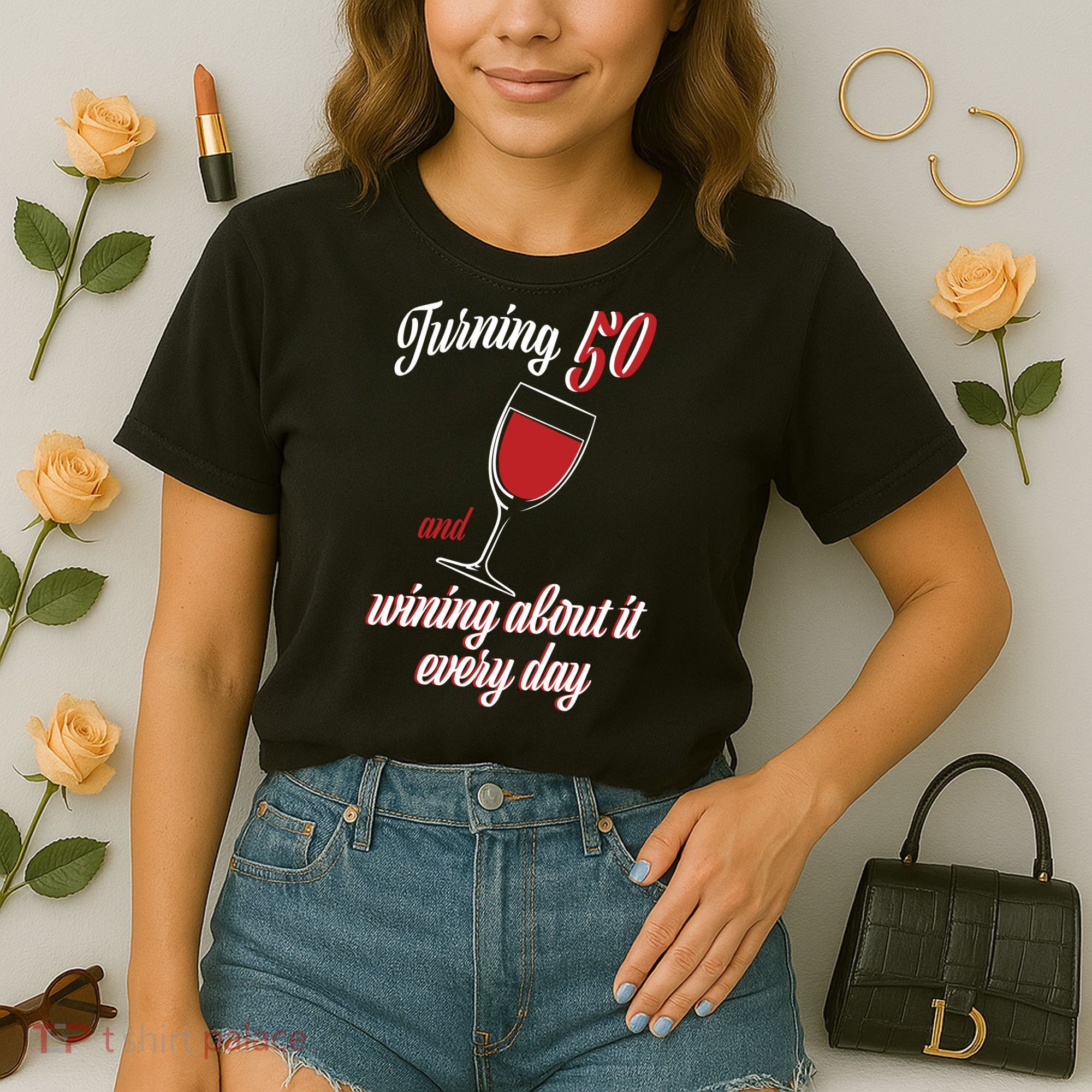 Turning 50 And Wining About It Everyday Comfort Colors Boxy T-Shirt