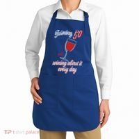 Turning 50 And Wining About It Everyday Apron thumb 2