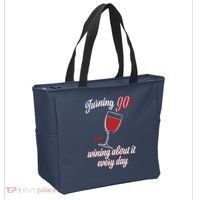 Turning 90 And Wining About It Everyday Tote Bag thumb 2