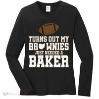 Turns Out My Brownies Just Needed A Baker Women's Long Sleeve Shirt thumb 0