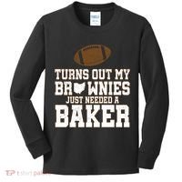 Turns Out My Brownies Just Needed A Baker Kids Long Sleeve Shirt thumb 0