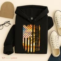 Turtle Sunset Beach Flag Hoodie thumb 4