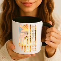 Turtle Sunset Beach Flag Coffee Mug thumb 3