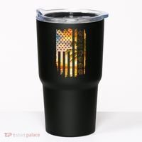 Turtle Sunset Beach Flag Tumbler thumb 0