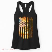 Turtle Sunset Beach Flag Women's Tank Top thumb 0