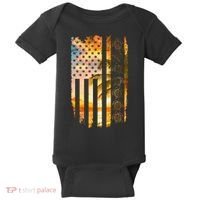 Turtle Sunset Beach Flag Baby Bodysuit thumb 0