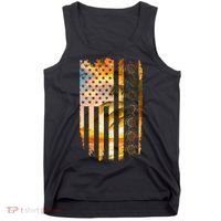 Turtle Sunset Beach Flag Tank Top thumb 0
