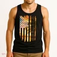 Turtle Sunset Beach Flag Tank Top thumb 3