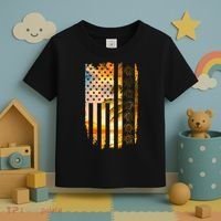 Turtle Sunset Beach Flag Toddler T-Shirt thumb 3
