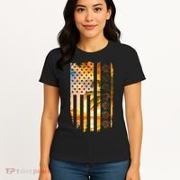 Turtle Sunset Beach Flag Women's T-Shirt thumb 4