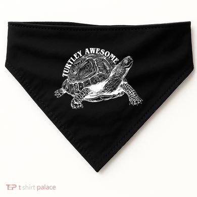 Turtley Awesome Cute Funny Turtle Meme USA-Made Doggie Bandana