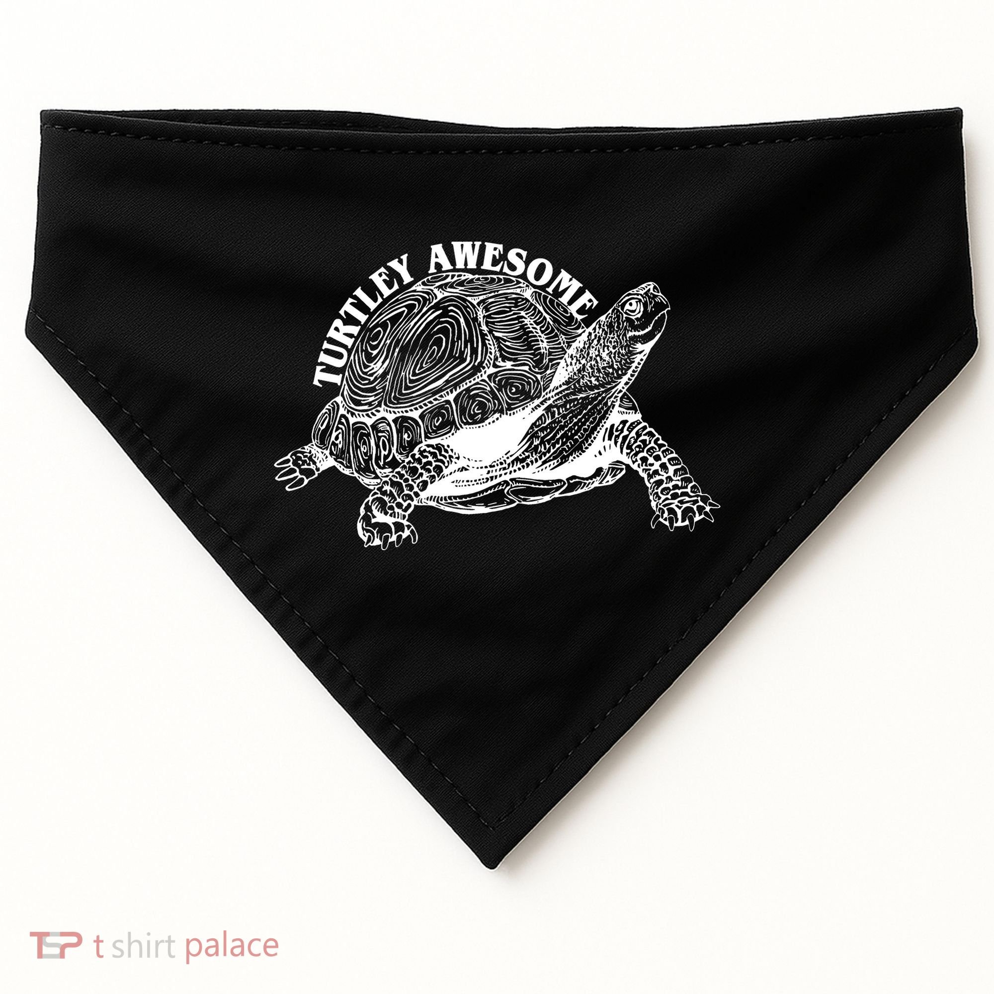 Turtley Awesome Cute Funny Turtle Meme USA-Made Doggie Bandana