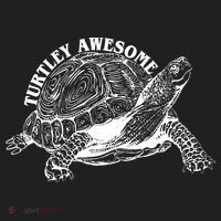 Turtley Awesome Cute Funny Turtle Meme Golf Towel thumb 3