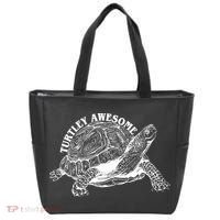 Turtley Awesome Cute Funny Turtle Meme Tote Bag thumb 0