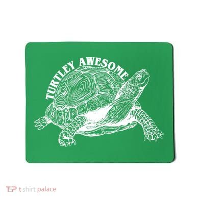 Turtley Awesome Cute Funny Turtle Meme Mousepad