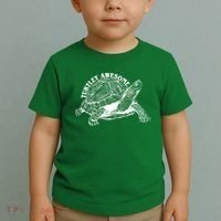 Turtley Awesome Cute Funny Turtle Meme Toddler T-Shirt thumb 2