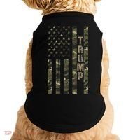 Trump United States Distressed Camo Us Flag Doggie Tank thumb 0