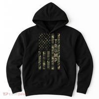 Trump United States Distressed Camo Us Flag Hoodie thumb 0
