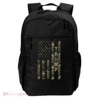 Trump United States Distressed Camo Us Flag Backpack thumb 0