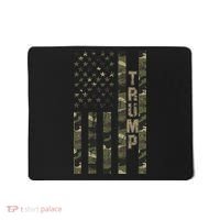 Trump United States Distressed Camo Us Flag Mousepad thumb 0