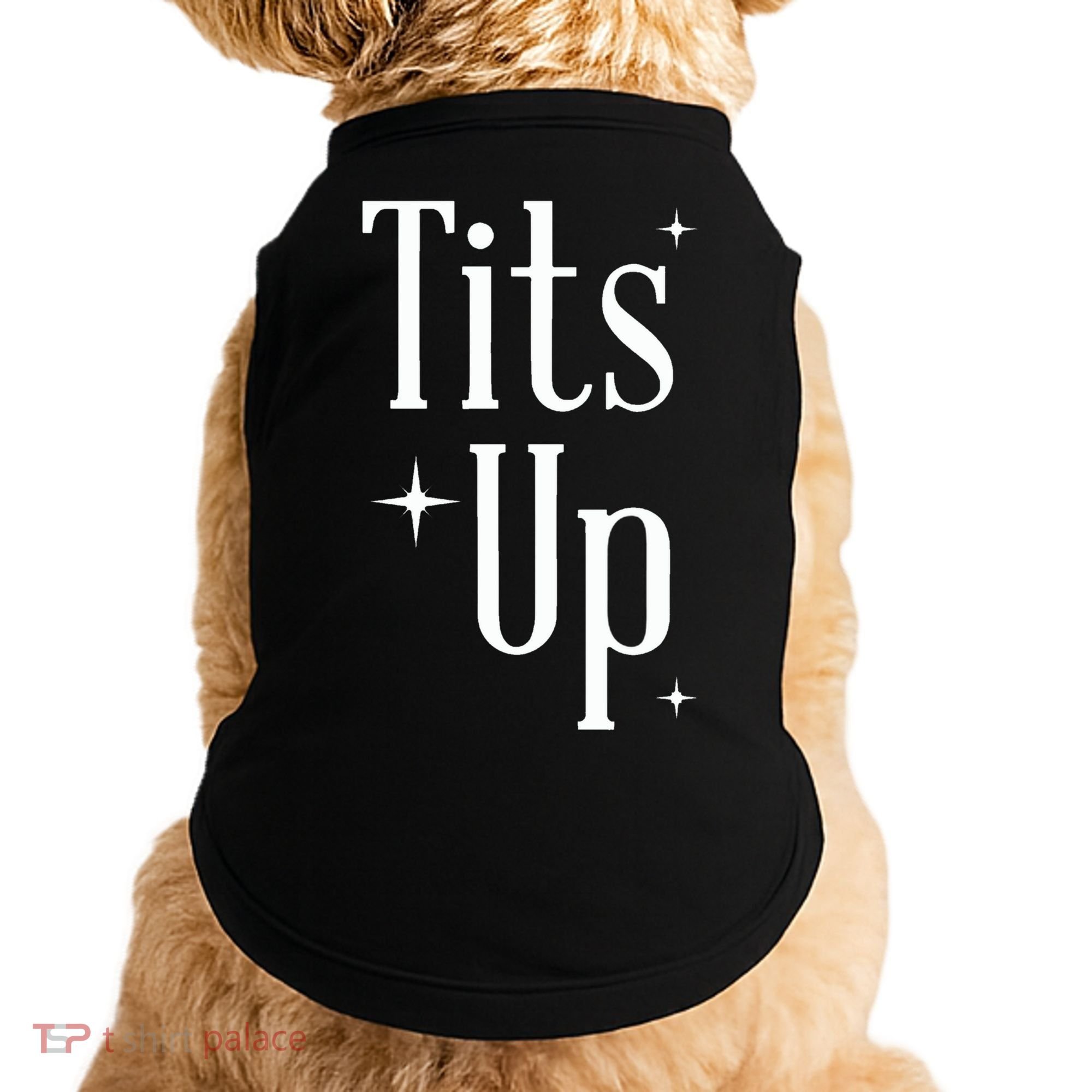 Tits Up Support Feminism Funny Gift Doggie Tank