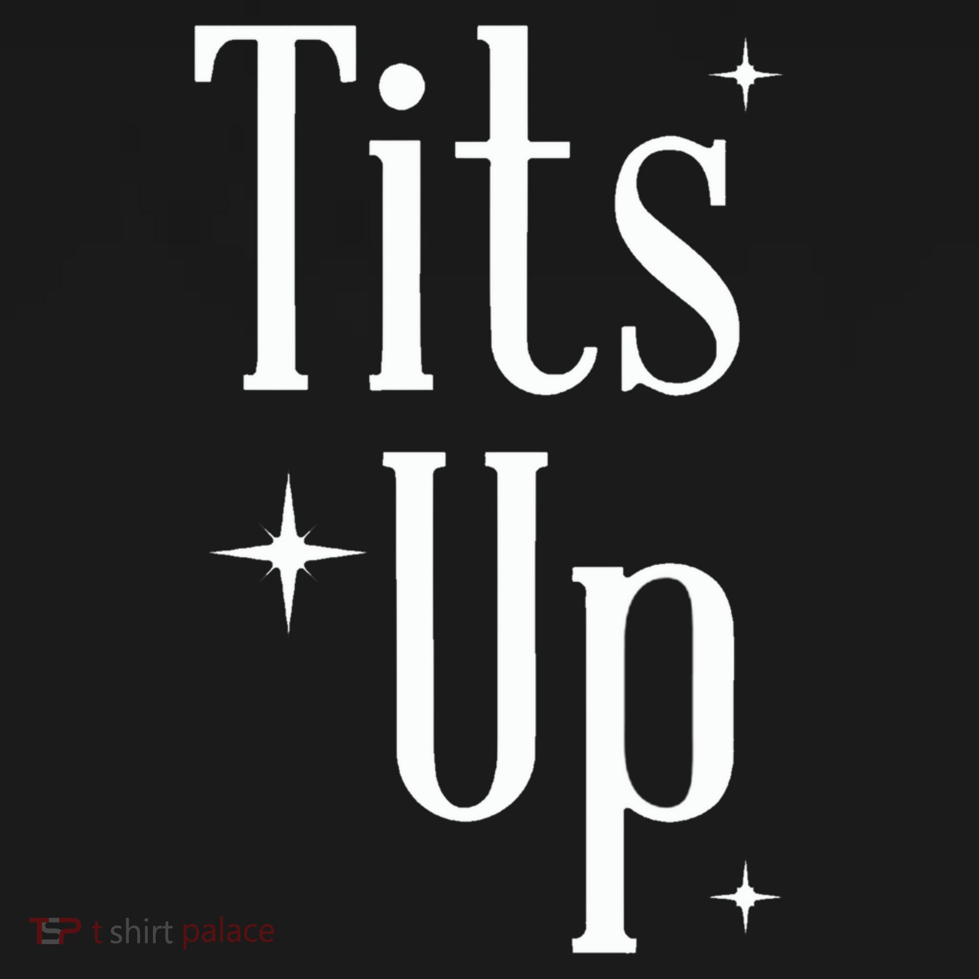 Tits Up Support Feminism Funny Gift USA-Made Doggie Bandana