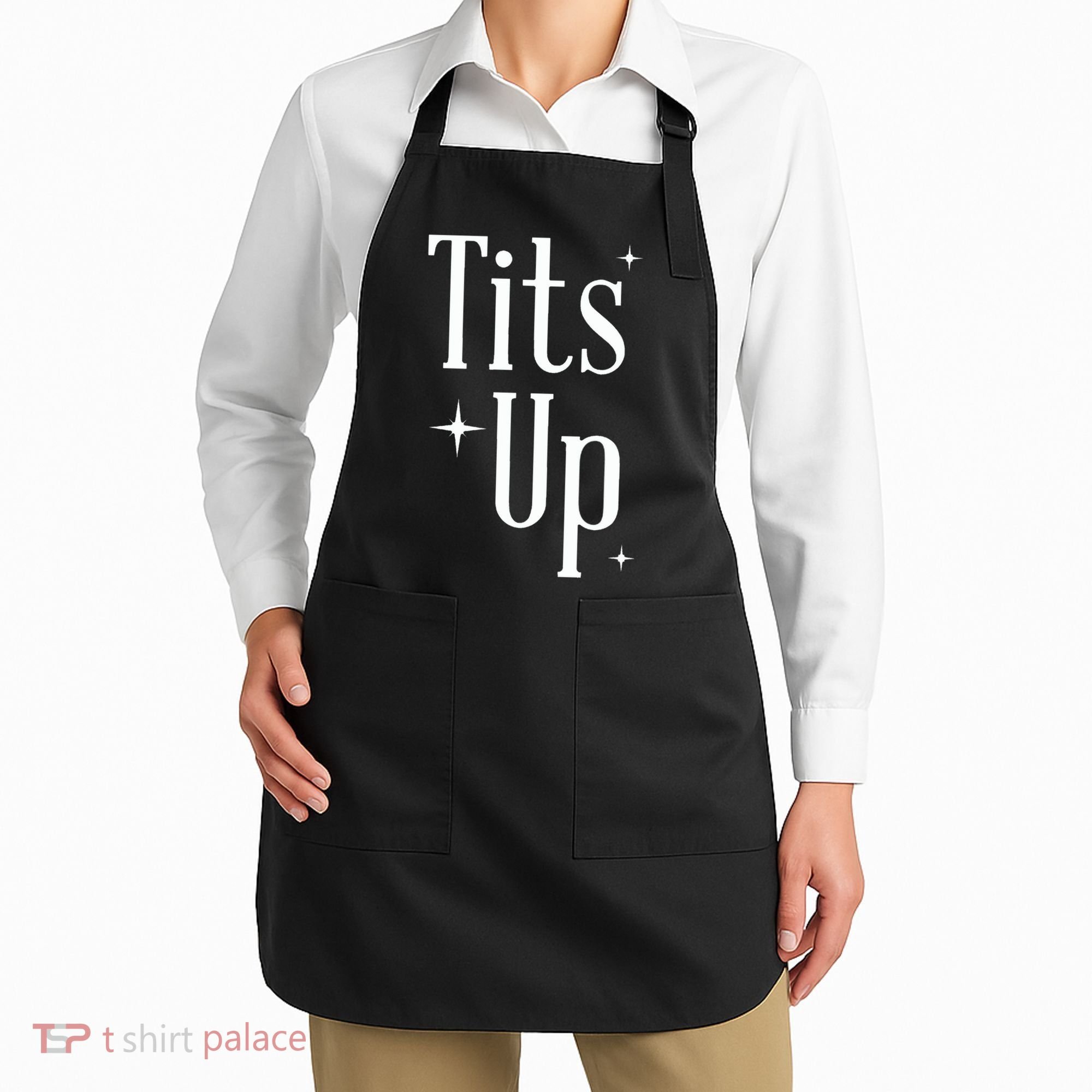 Tits Up Support Feminism Funny Gift Apron