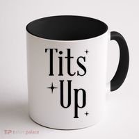 Tits Up Support Feminism Funny Gift Coffee Mug thumb 1