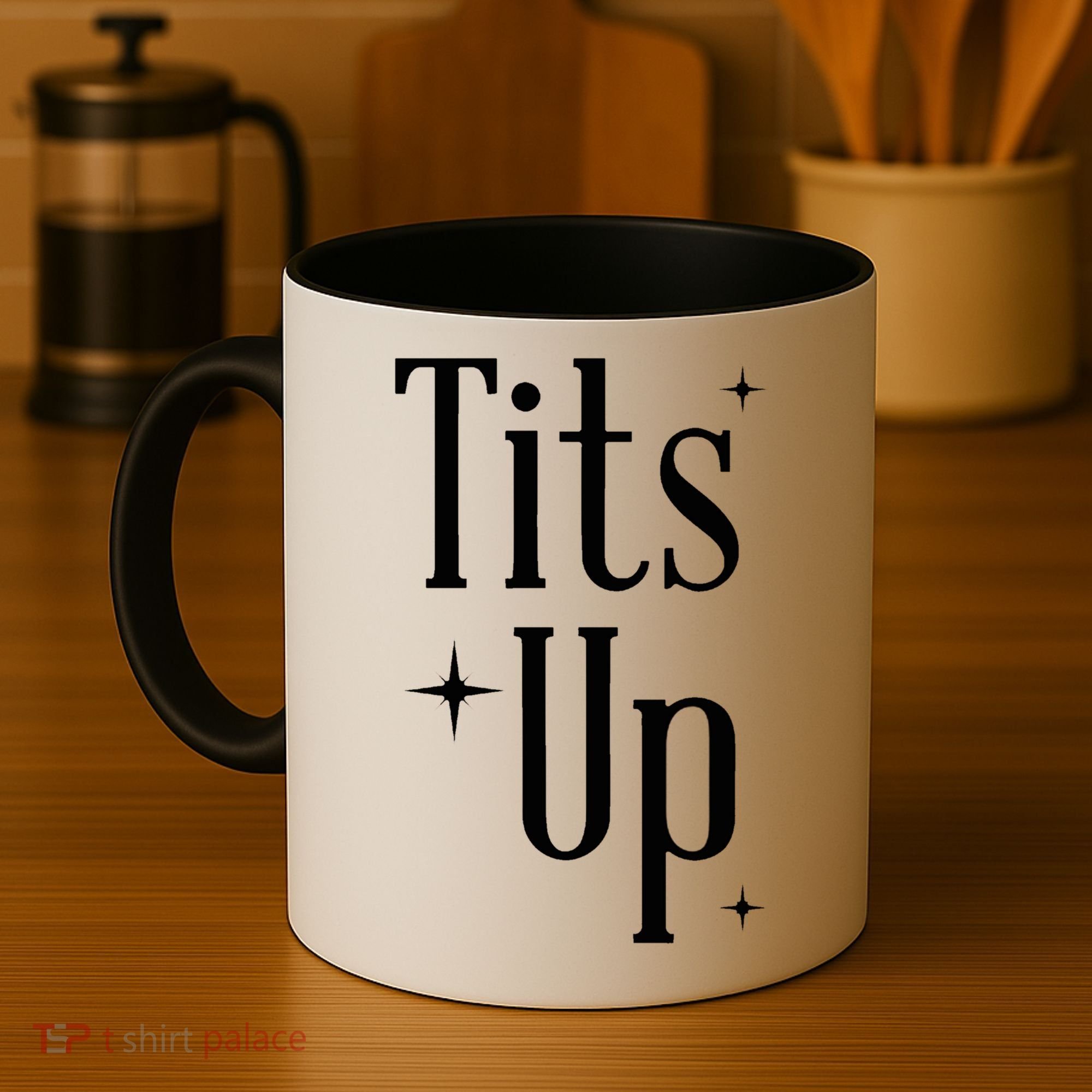 Tits Up Support Feminism Funny Gift Coffee Mug