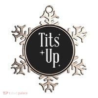 Tits Up Support Feminism Funny Gift Ornament thumb 0