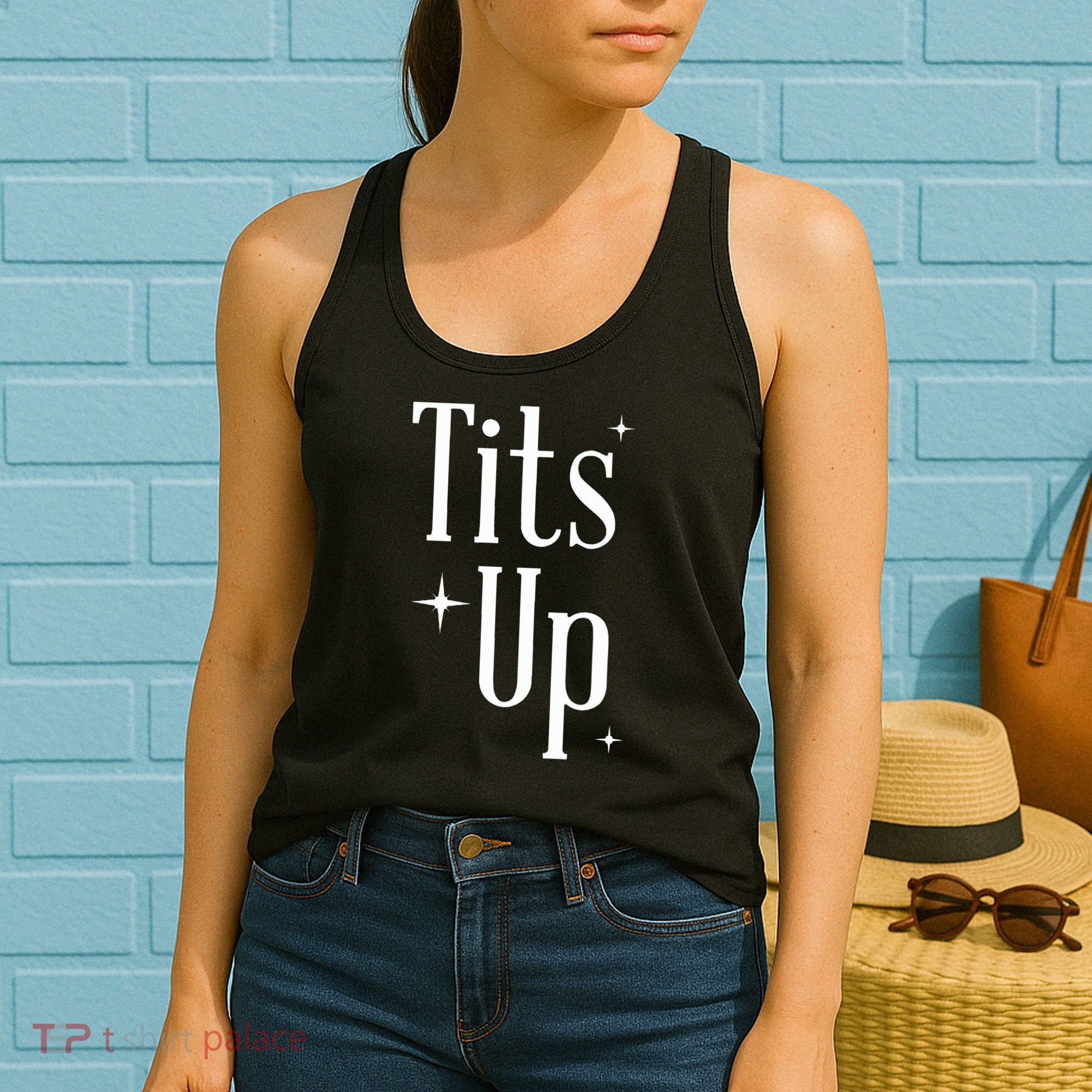 Tits Up Support Feminism Funny Gift Women's Tank Top