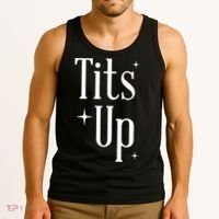Tits Up Support Feminism Funny Gift Tank Top thumb 3