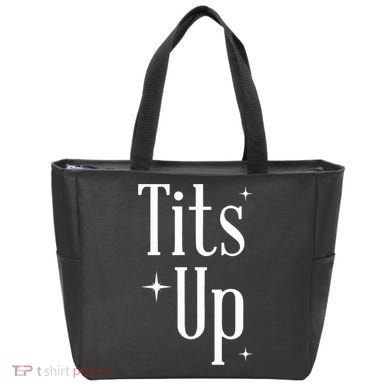 Tits Up Support Feminism Funny Gift Tote Bag