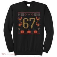 Thanksgiving Ugly Sweater 67 Meme Funny 6-7 Sweatshirt thumb 0