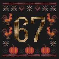 Thanksgiving Ugly Sweater 67 Meme Funny 6-7 Women's Tank Top thumb 5